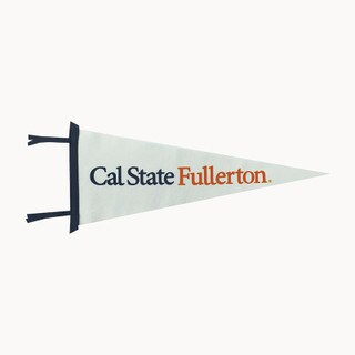 Cal State Fullerton Flock White Pennant